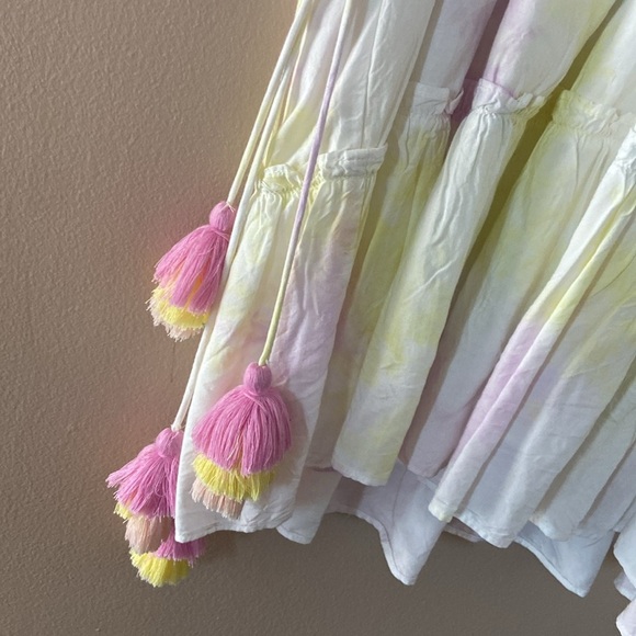 SAYLOR - Maurie Tie-Dye Tassel Mini Dress - Picture 6 of 11
